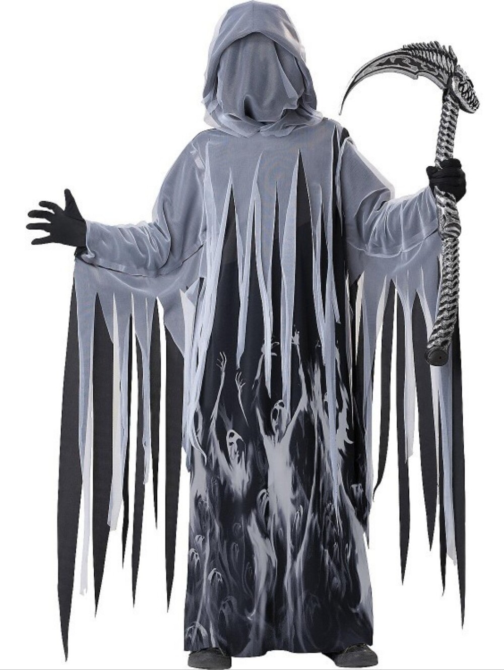 California Costumes Black and Gray Kids Soul Taker Hooded Reaper Grim Reaper